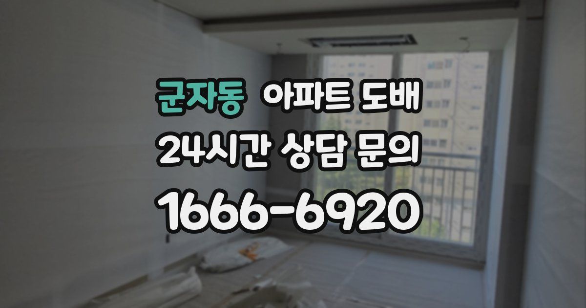 군자동 아파트 도배