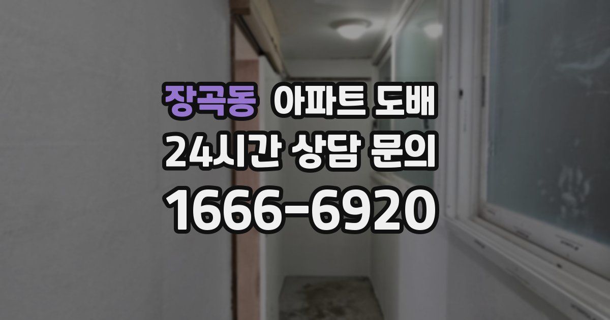 장곡동 아파트 도배