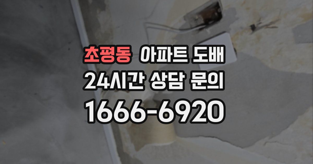 초평동 아파트 도배