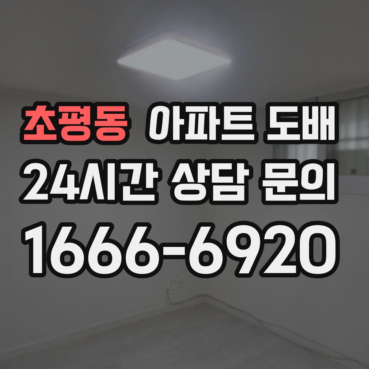 초평동 아파트 도배