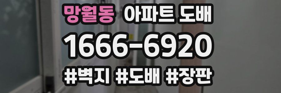 망월동 아파트 도배