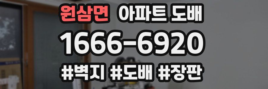 원삼면 아파트 도배