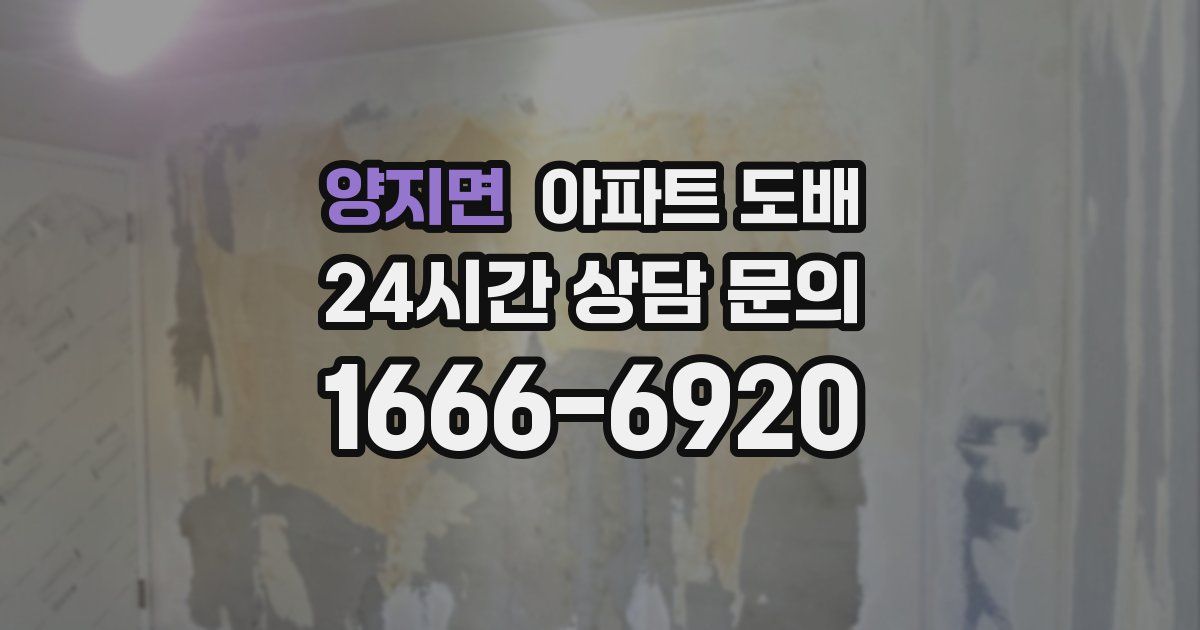 양지면 아파트 도배