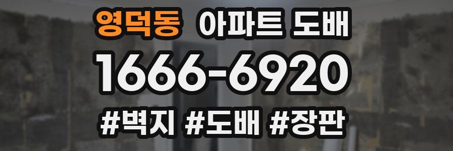 영덕동 아파트 도배