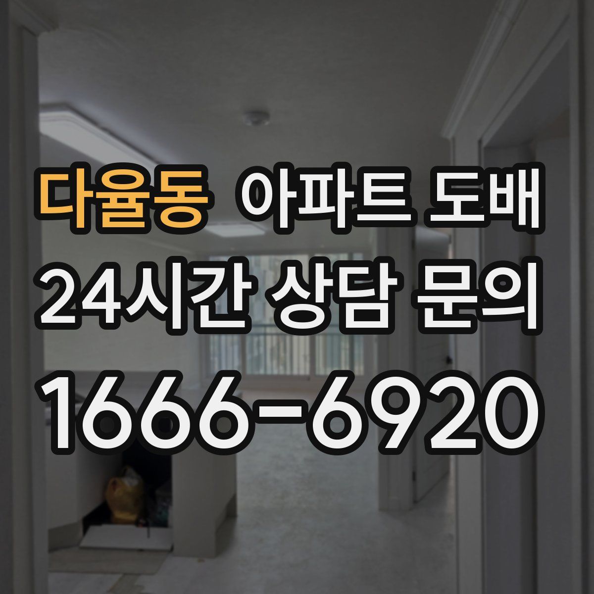 다율동 아파트 도배
