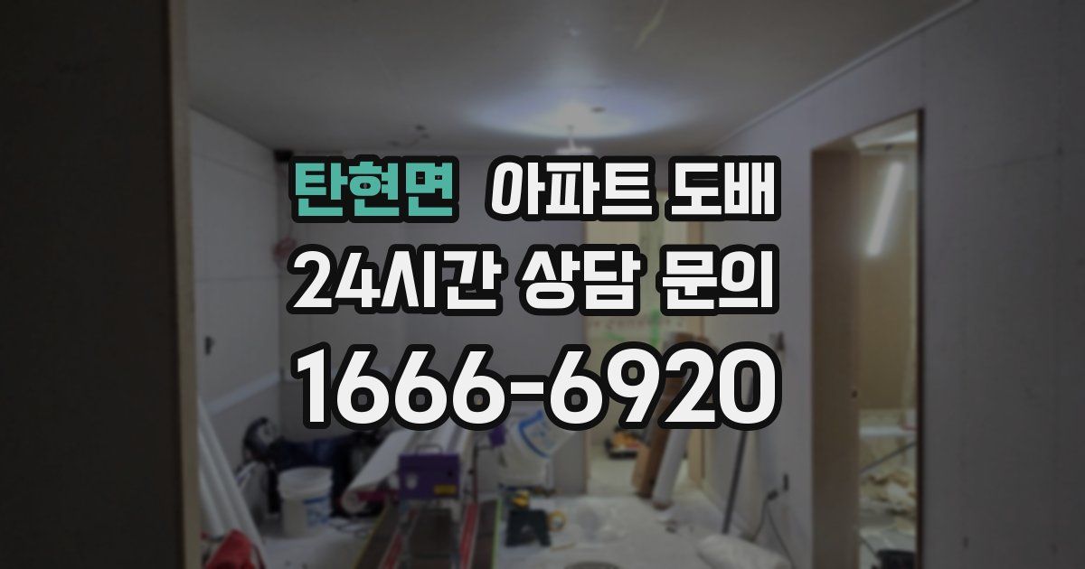 탄현면 아파트 도배