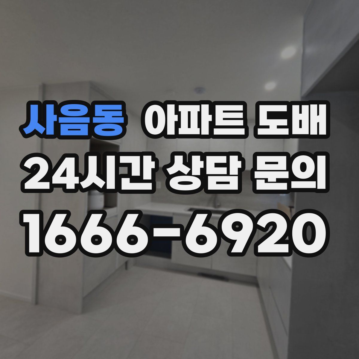 사음동 아파트 도배