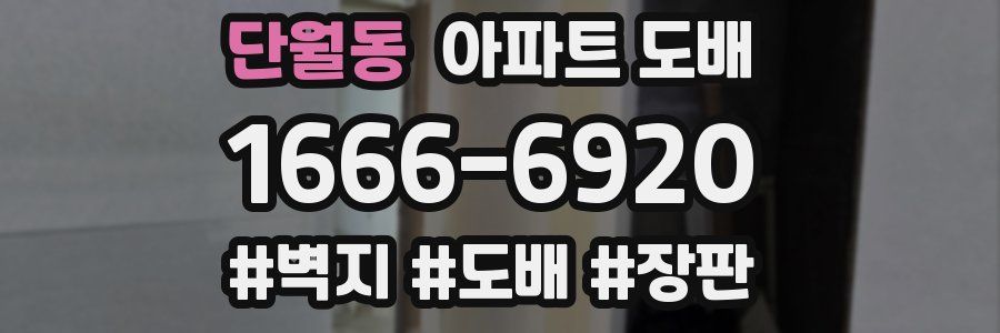 단월동 아파트 도배