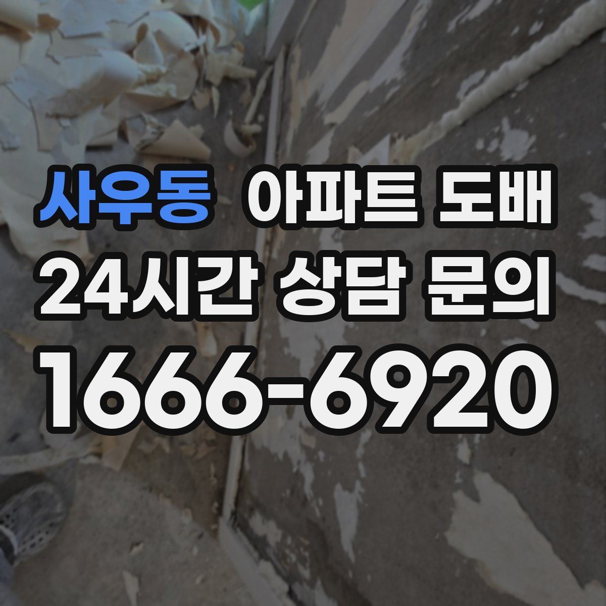 사우동 아파트 도배