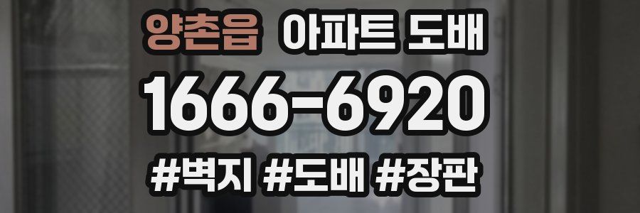 양촌읍 아파트 도배