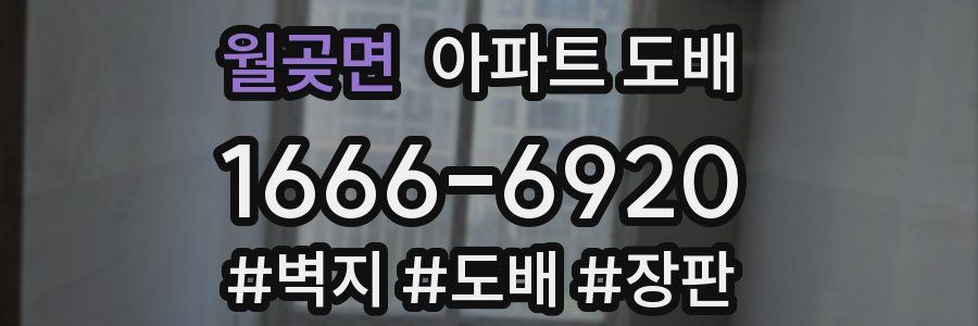 월곶면 아파트 도배