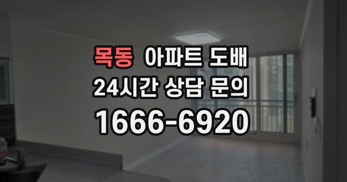 목동 아파트 도배