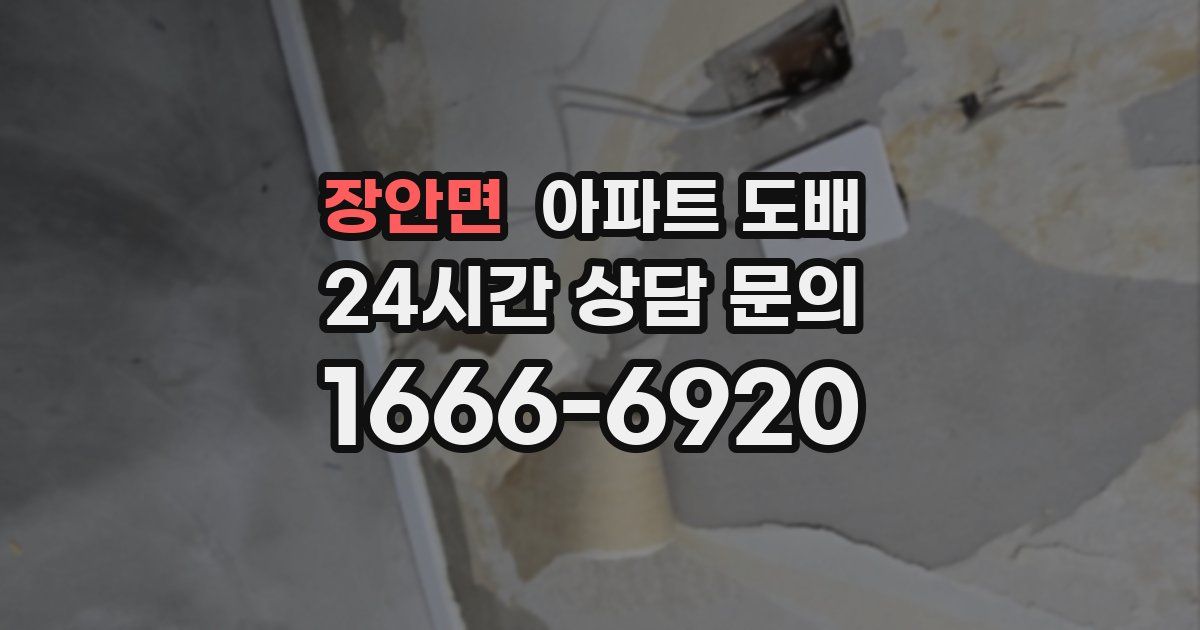 장안면 아파트 도배