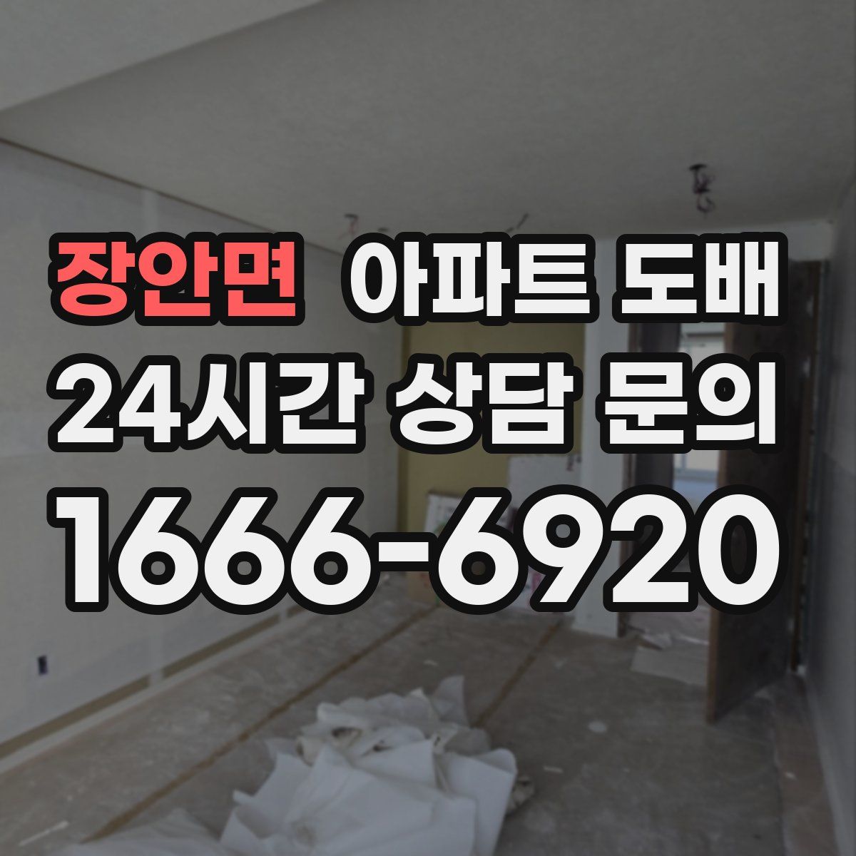 장안면 아파트 도배