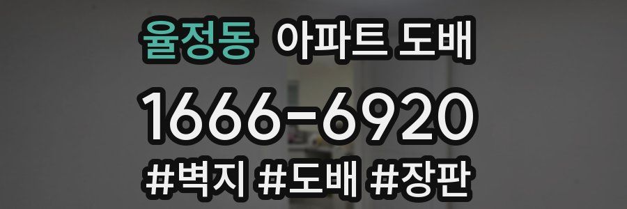 율정동 아파트 도배