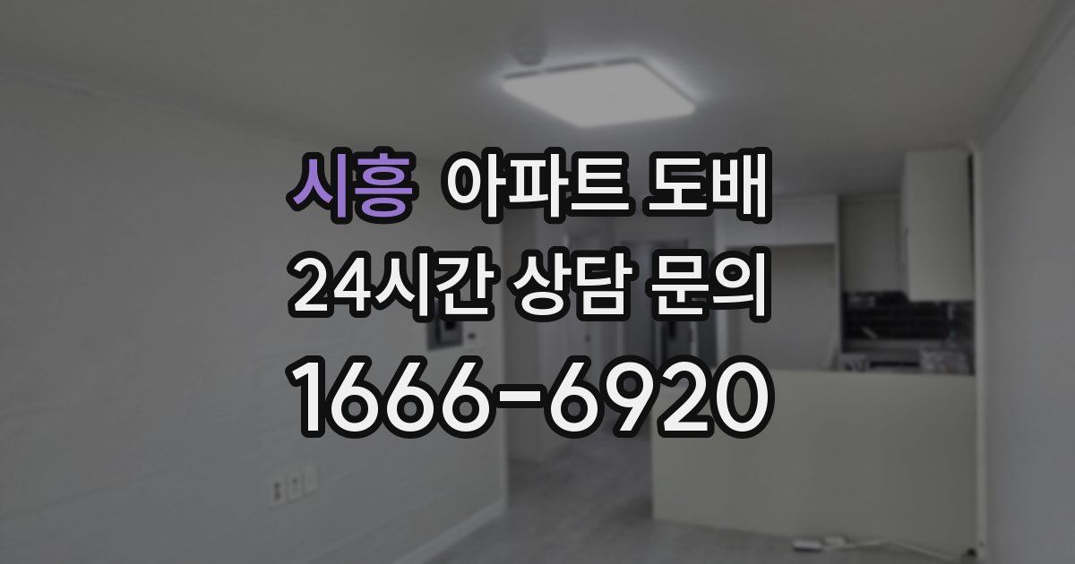 시흥 아파트 도배