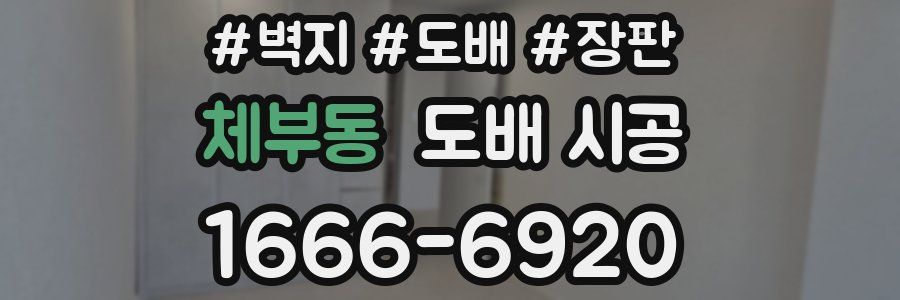 체부동 도배 시공