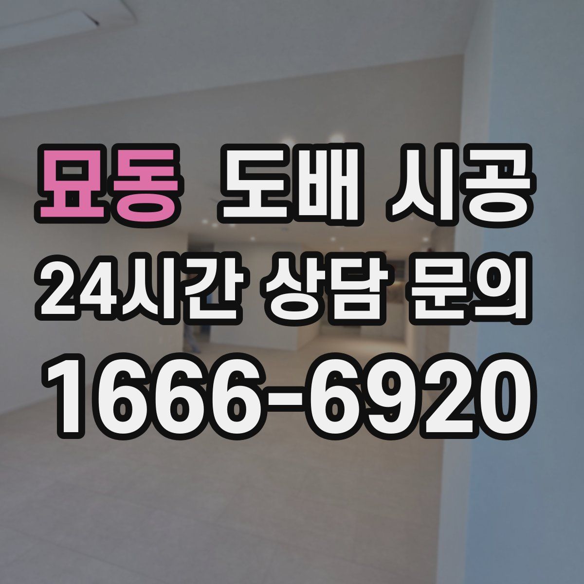 묘동 도배 시공