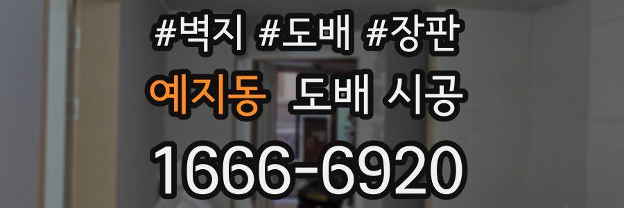예지동 도배 시공