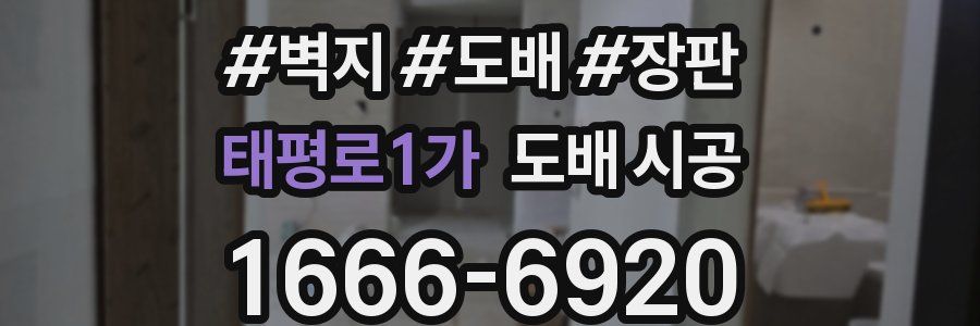 태평로1가 도배 시공