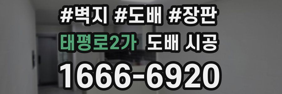 태평로2가 도배 시공