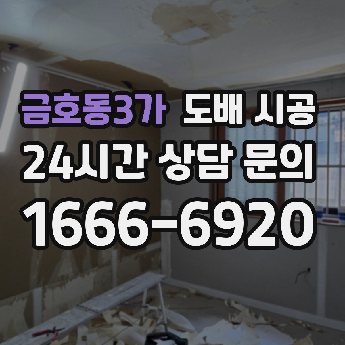 금호동3가 도배 시공