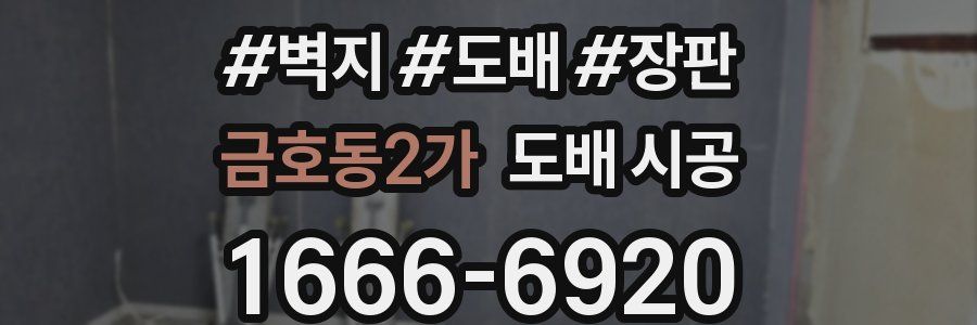 금호동2가 도배 시공