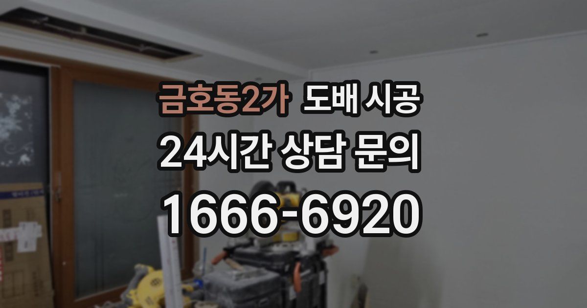 금호동2가 도배 시공