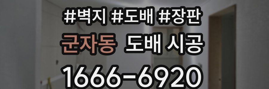 군자동 도배 시공