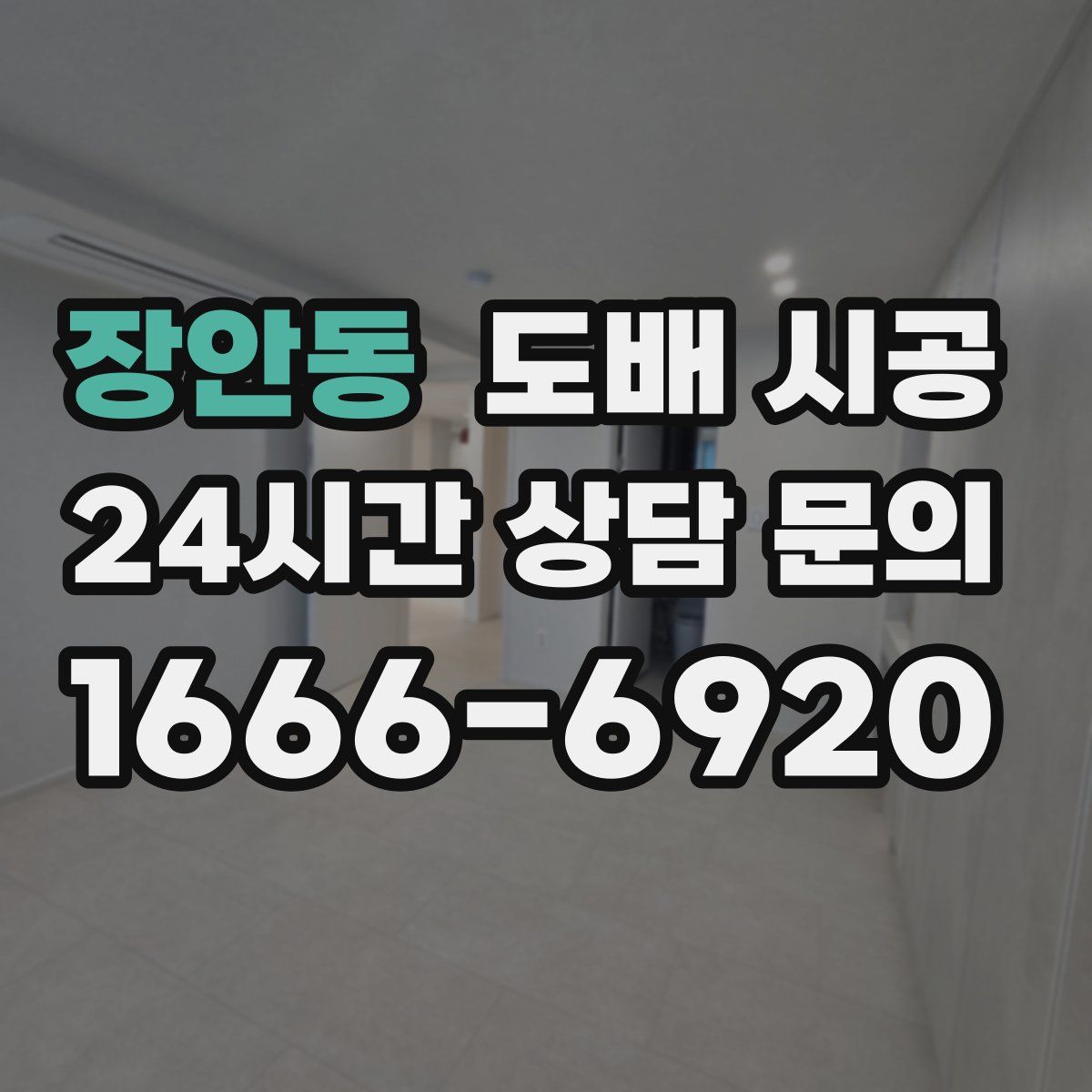 장안동 도배 시공