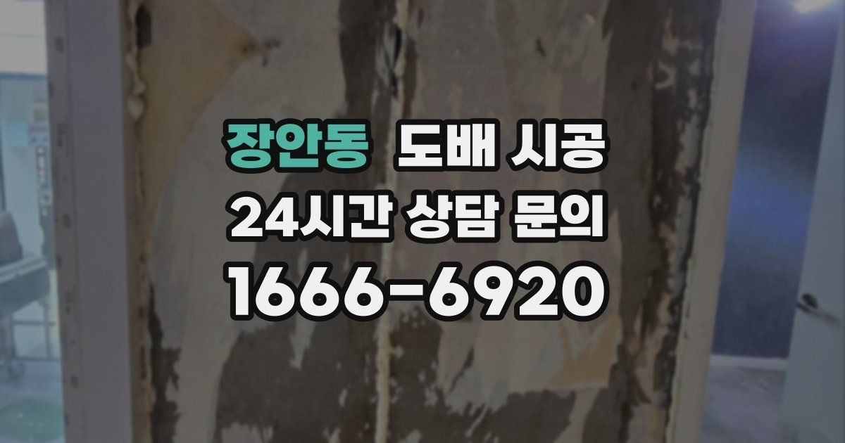 장안동 도배 시공