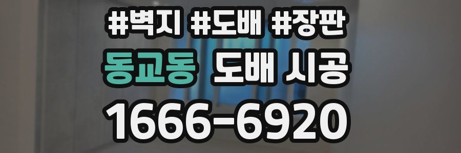 동교동 도배 시공