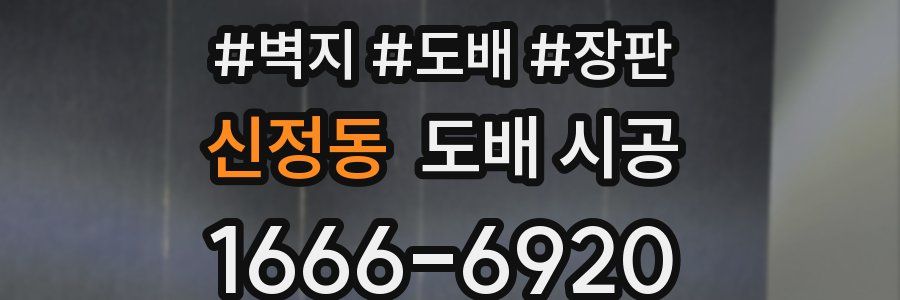 신정동 도배 시공