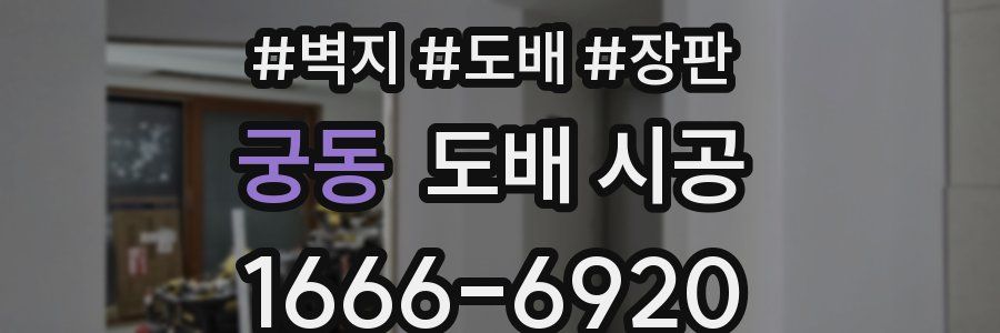 궁동 도배 시공