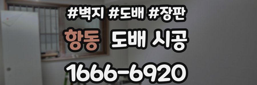 항동 도배 시공