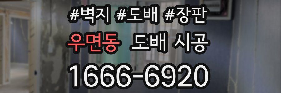 우면동 도배 시공