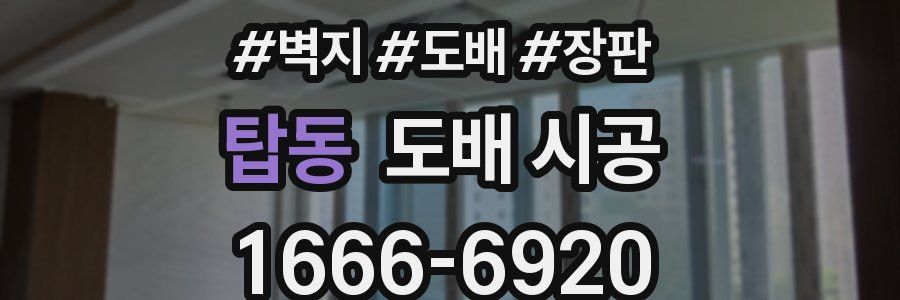 탑동 도배 시공
