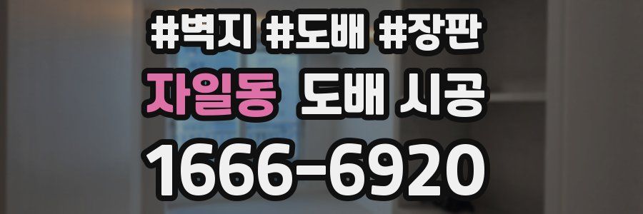 자일동 도배 시공