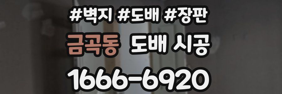 금곡동 도배 시공