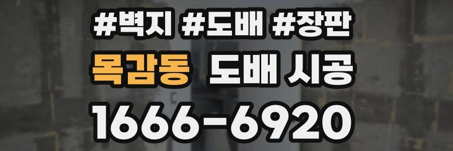 목감동 도배 시공