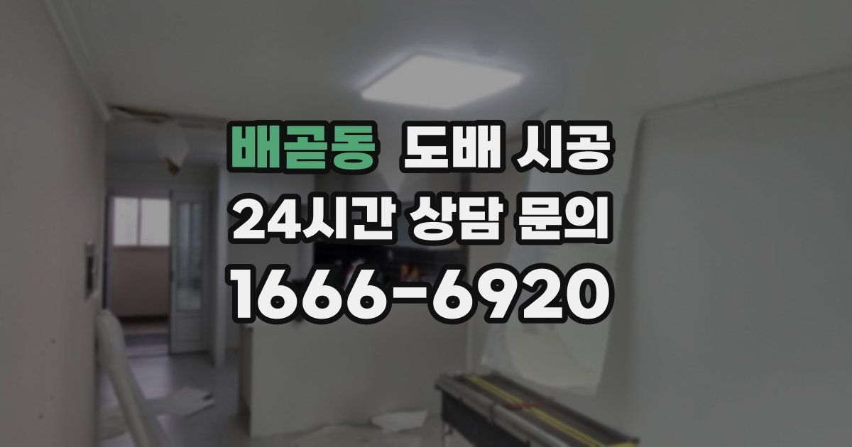 배곧동 도배 시공