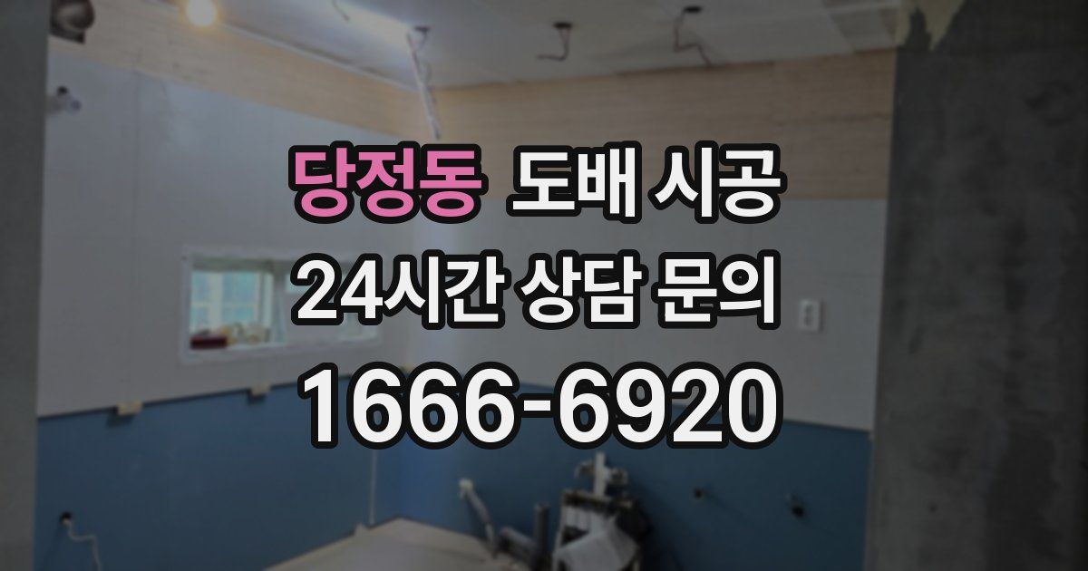 당정동 도배 시공