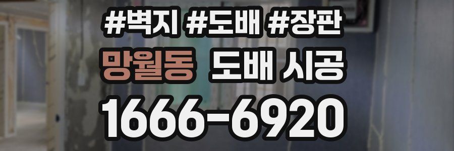 망월동 도배 시공