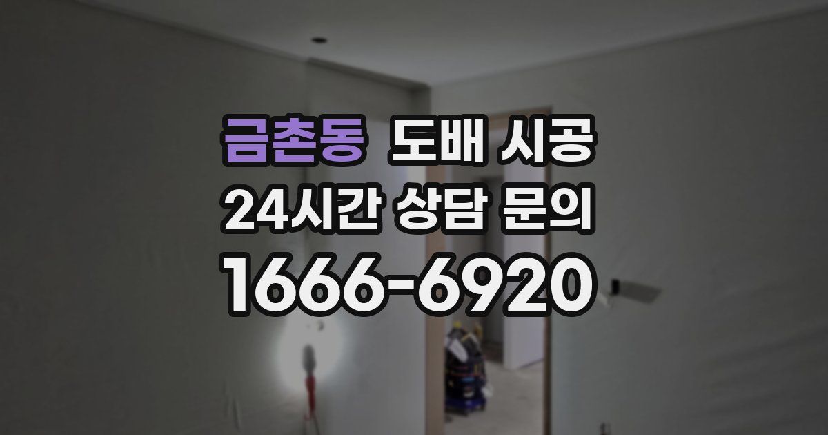 금촌동 도배 시공