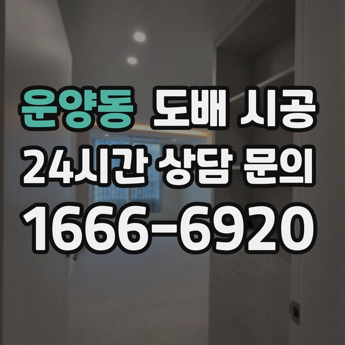 운양동 도배 시공