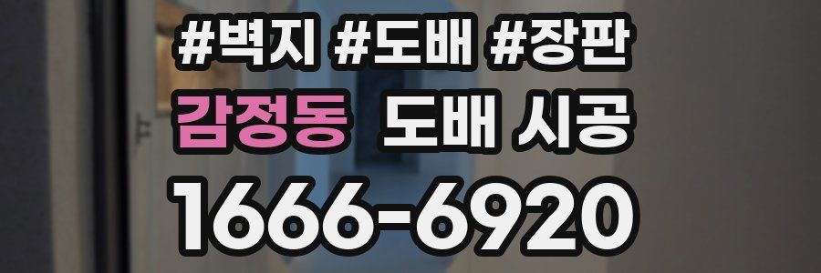 감정동 도배 시공