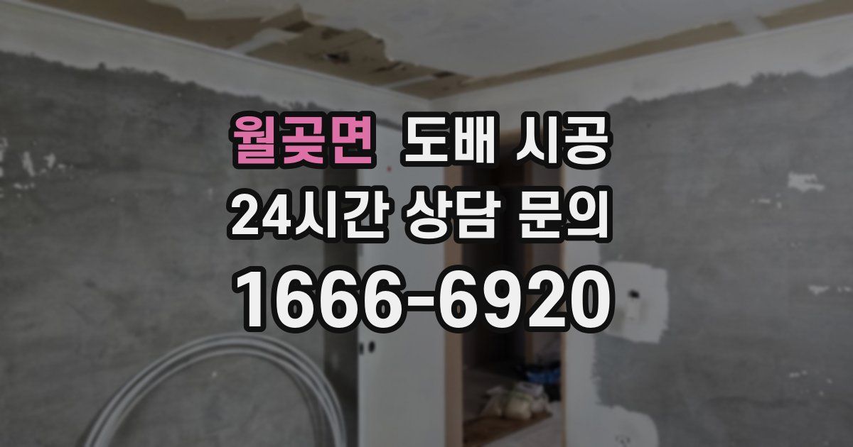월곶면 도배 시공