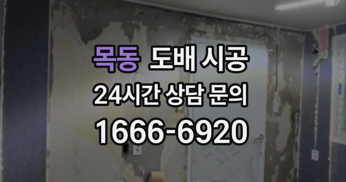 목동 도배 시공