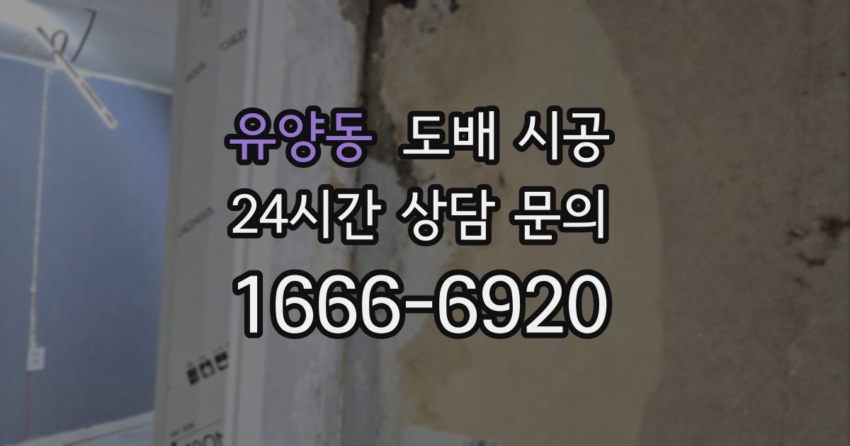 유양동 도배 시공