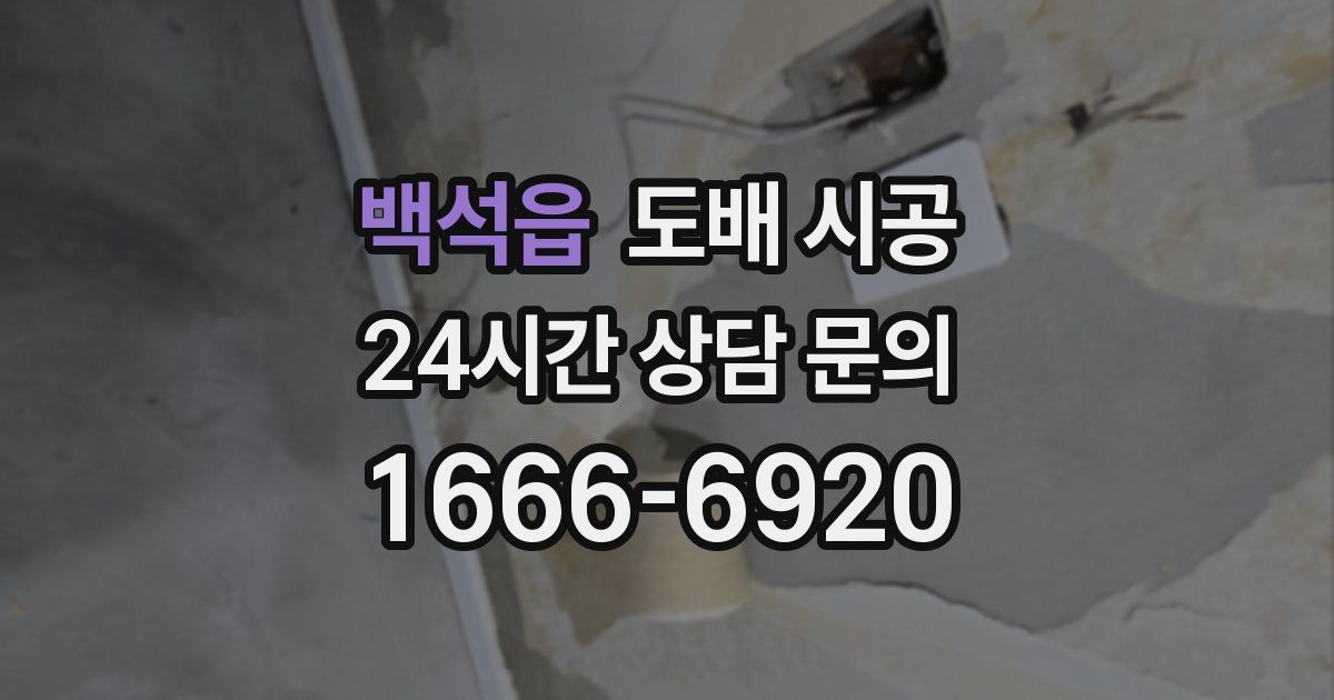 백석읍 도배 시공